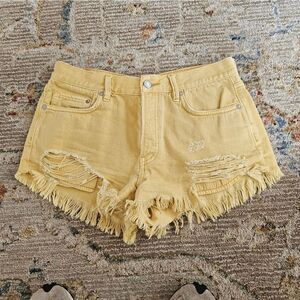 We The Free Button Fly Shorts Sz 27 With 2" Inseam